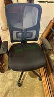 Nice blue mesh back office chair on caster