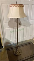 Vintage floor lamp with a milk glass shade and