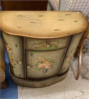 French style painted side cabinet with three