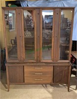 1960s China cabinet - mid century modern two-piece