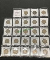 Coins - 23 different buffalo nickels - 1913 type