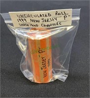 Coins - uncirculated roll of 1999 New Jersey P