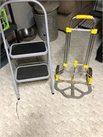 stool 2 wheel cart