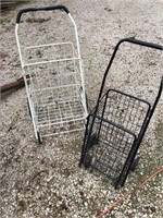 2 small rolling cart