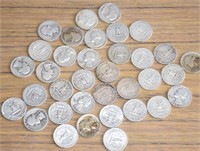 35 US SILVER QUARTERS ! -$$$$$$$$$