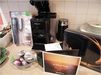 NESPRESSO MACHINE W/ FROTHER AND PODS
