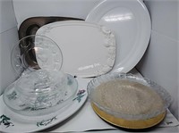 Assortment of Serving Platters and bowls -F
