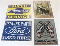 Lot of 4 Various Signs