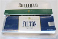 Lot of 2 Boxes of Sheffield/Fulton Cigarettes