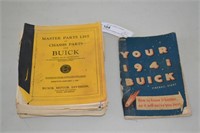 1941 Buick Manual & Master Parts Books