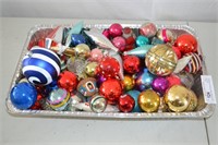 Lg Lot Antique Glass Christmas Ornaments