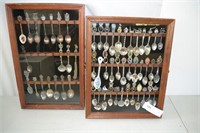 53pc Collector's Spoon Collection in Display Cases