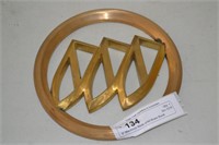 8" Machinist Made Solid Brass Buick Emblem