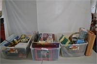 3 Boxes household, Decorative, Books & More