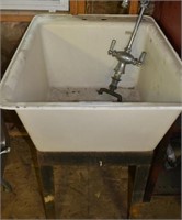 Plastic Wash Tub Sink With Faucet Hardware
