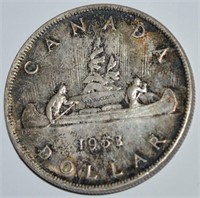 1953 Canada Silver Dollar