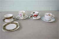 4 Cups & Saucers Including Paragon, Foley