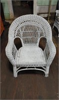 Ornate Wicker Arm Chair