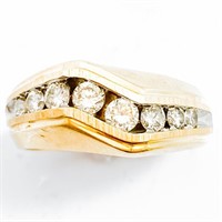 3/4+ Carat Diamond & 14k Gold Men's Ring