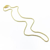 20" Rope Link 14k Yellow Gold Chain