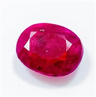 Certified 14.14 Carat Oval Cut Natural Ruby