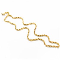20" Rope Link 18k Yellow Gold Chain