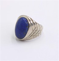Sterling & Lapis Ring Size 9
