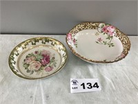 HANDPAINTED PORCELAIN BOWLS, NOT MARKED