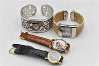 (4) Watches- Wrangler, 3 Quartz