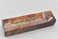 Black Skull Double Blade  Knife