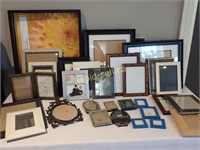 Large Assortment of Picture frames
