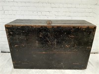 Vintage Wood Carpenters Tool Box with Handles