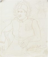 Graphite Study Portrait Guillaume Apollinair 1916