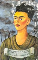 Mexican Modernist Oil on Canvas Signed "KAHLO"