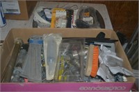 Boxes of misc, fittings, bolts, springs