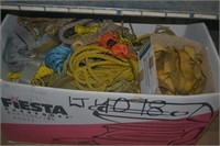 Box of ropes, straps, tow ropes