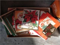 lot of vintage Unused Christmas cards, school