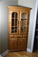 Traditional Style OAK Corner Cabinet