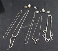 Sterling Silver Chain Link Necklaces, Bracelets