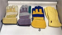 Set Of 4 Work Gloves
