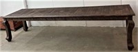 Rustic Carved Dining Table - 12 ft. Long