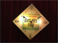 Diet-Rite Cola Clock by Pam Clock Co