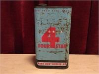 Four Star Linseed Oil Tin - Full