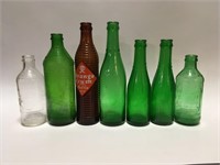 7 Vintage Pop Bottles