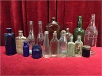 16 Old Bottles & Jars