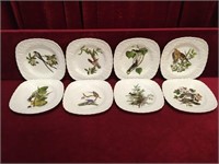 8 Alfred Meakin Birds of America Plates