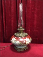 Converted Parlour Oil Lamp