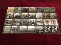 24 Antique Stereoview Cards
