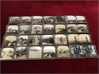 24 Antique Stereoview Cards