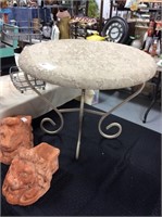 Concrete side table